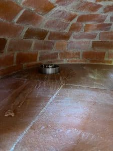 Ansicht Gasbrenner im Pizzaofen