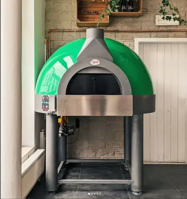 Pavesi Joy 120 Pizzaofen mit grün lackierter Fiberglaskuppel
