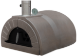 Amphora Pizzaofen Bausatz mit glasierter Keramik Hülle in Grau