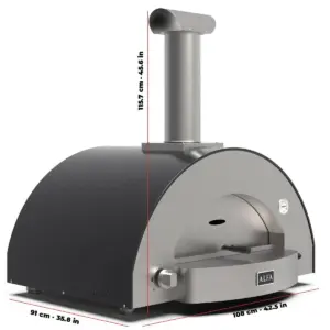 Abmessungen des Alfa Forni Classico 4 Pizze