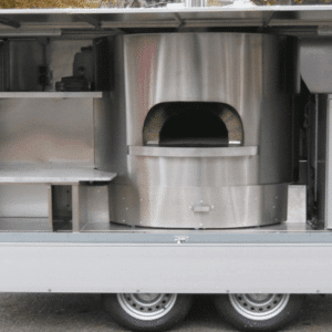 Ambrogi Universal Pizzaofen in einen Anhänger eingebaut