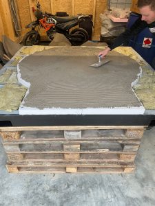 Aufbau Linea Profi 120 Bodenplatte