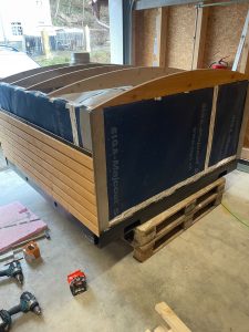 Aufbau Linea Profi 120 Außenhülle bauen